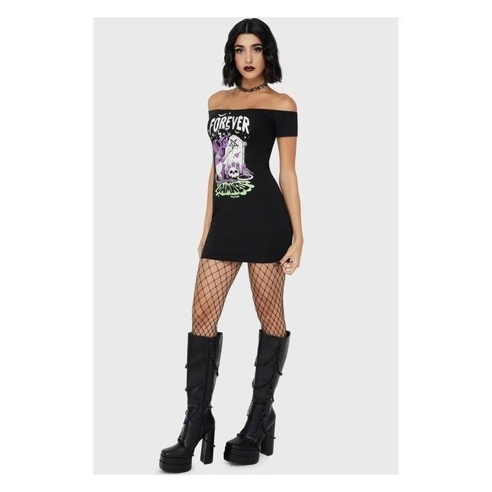 Killstar forever damned shirt bardot dress